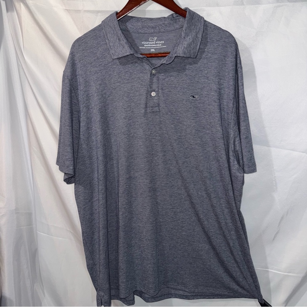 Vineyard Vines men’s Edgartown Polo Grey XXL Pima Cotton Polyester - Picture 2 of 8